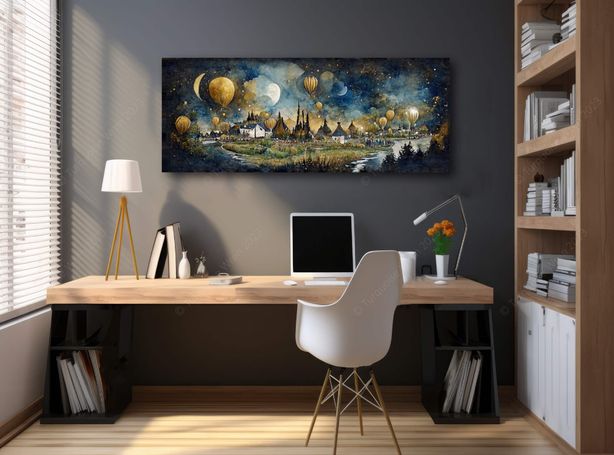 Turquoise Wren Panoramic and extra large Wall Art specialists